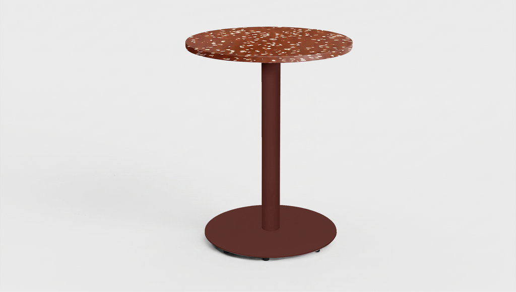 Bob Pedestal Table Cafe & Bar Table - Recycled Bottle Tops (2 heights)
