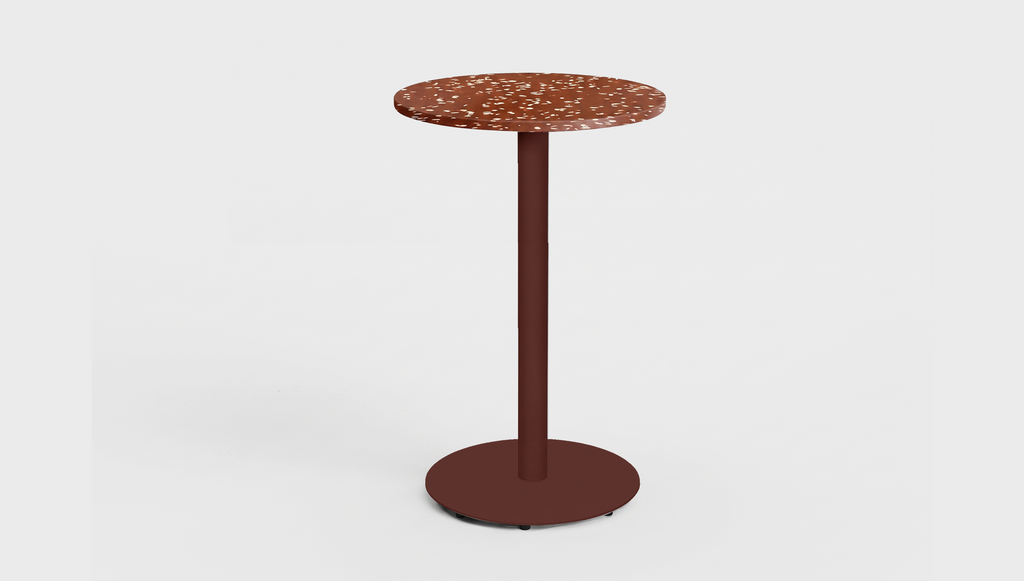 Bob Pedestal Table Cafe & Bar Table - Recycled Bottle Tops (2 heights)