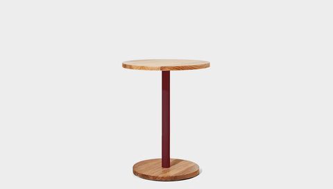 reddie round cafe/bar table 60dia x 100H *cm (bar height) / Solid Reclaimed Wood Teak~Oak / Metal~Rust Bob Pedestal Cafe & Bar Table (2 heights)