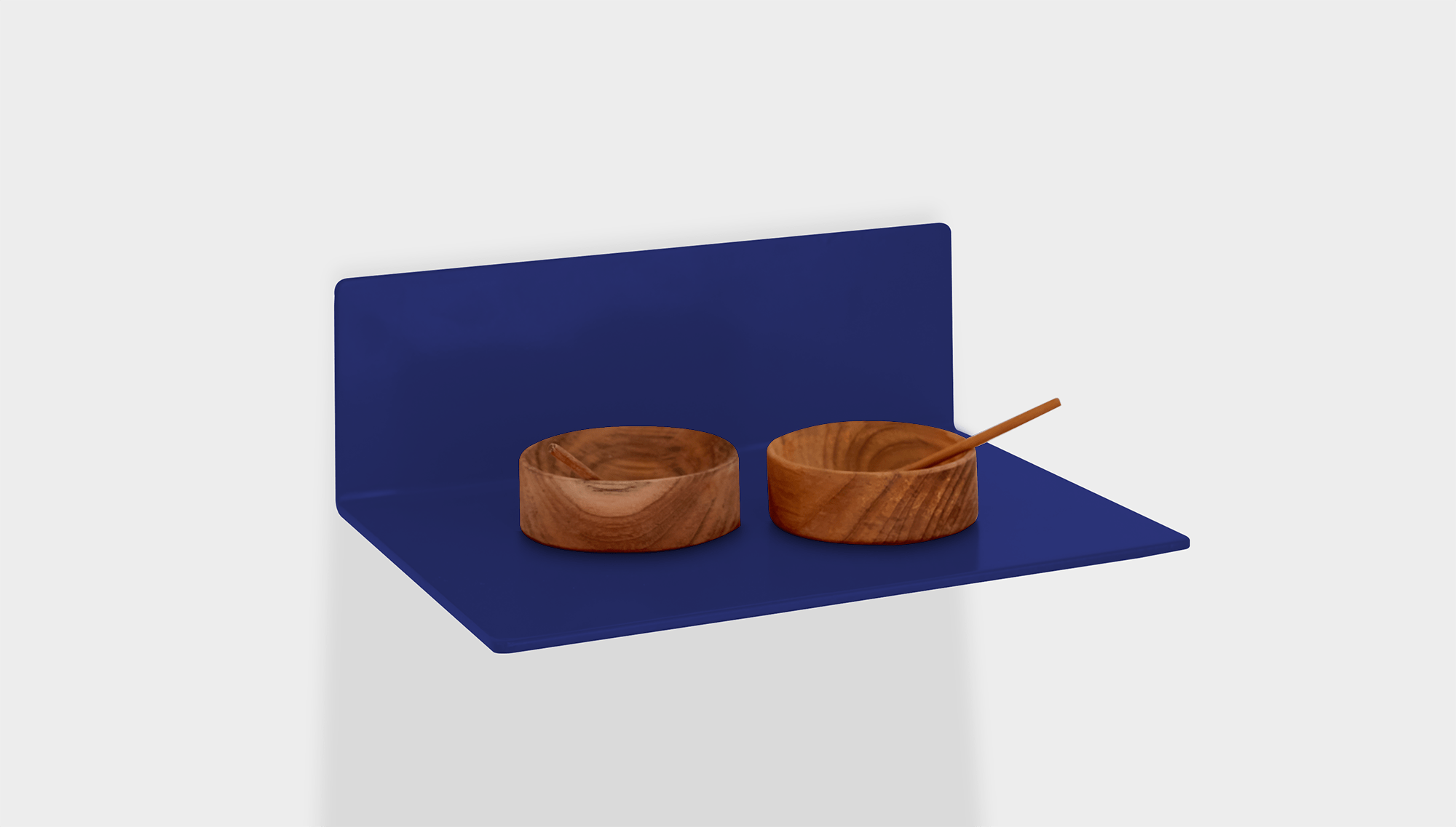 reddie-raw shelf 30W x 22D x 10H (+1cm floating off wall) *cm / Metal~Navy Andi Floating Reversible Shelf