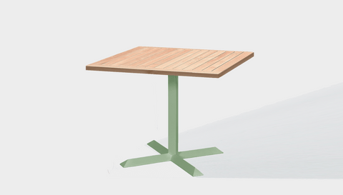 reddie-raw outdoor round dining table 60 x 60 x 75H*cm / Solid Reclaimed Wood Teak~Natural / Metal~Mint Andi Outdoor Square Cafe/Bar Table (2 heights)