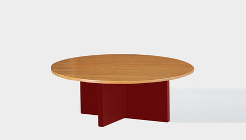 reddie-raw round coffee table 90dia x 35H *cm / Solid Reclaimed Wood Teak~Natural / Metal~Rust Bob Coffee Table Round