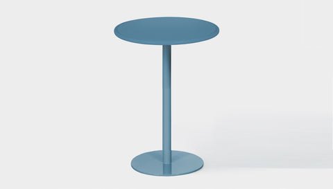 reddie-raw outdoor dining table round 60dia x 100H *cm / Metal~Blue Bob Outdoor Pedestal Cafe & Bar Table- Metal (2 heights)