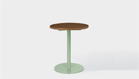 reddie-raw round cafe/bar table 60dia x 75H *cm / Solid Reclaimed Teak Wood~Walnut / Metal~Mint Bob Pedestal Cafe & Bar Table (2 heights)
