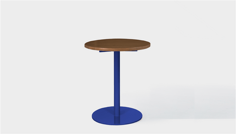 reddie-raw round cafe/bar table 60dia x 75H *cm / Solid Reclaimed Teak Wood~Walnut / Metal~Navy Bob Pedestal Cafe & Bar Table (2 heights)