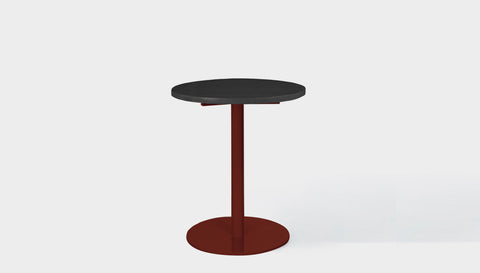 reddie-raw round cafe/bar table 60dia x 75H *cm / Solid Reclaimed Wood Teak~Black / Metal~Rust Bob Pedestal Cafe & Bar Table (2 heights)