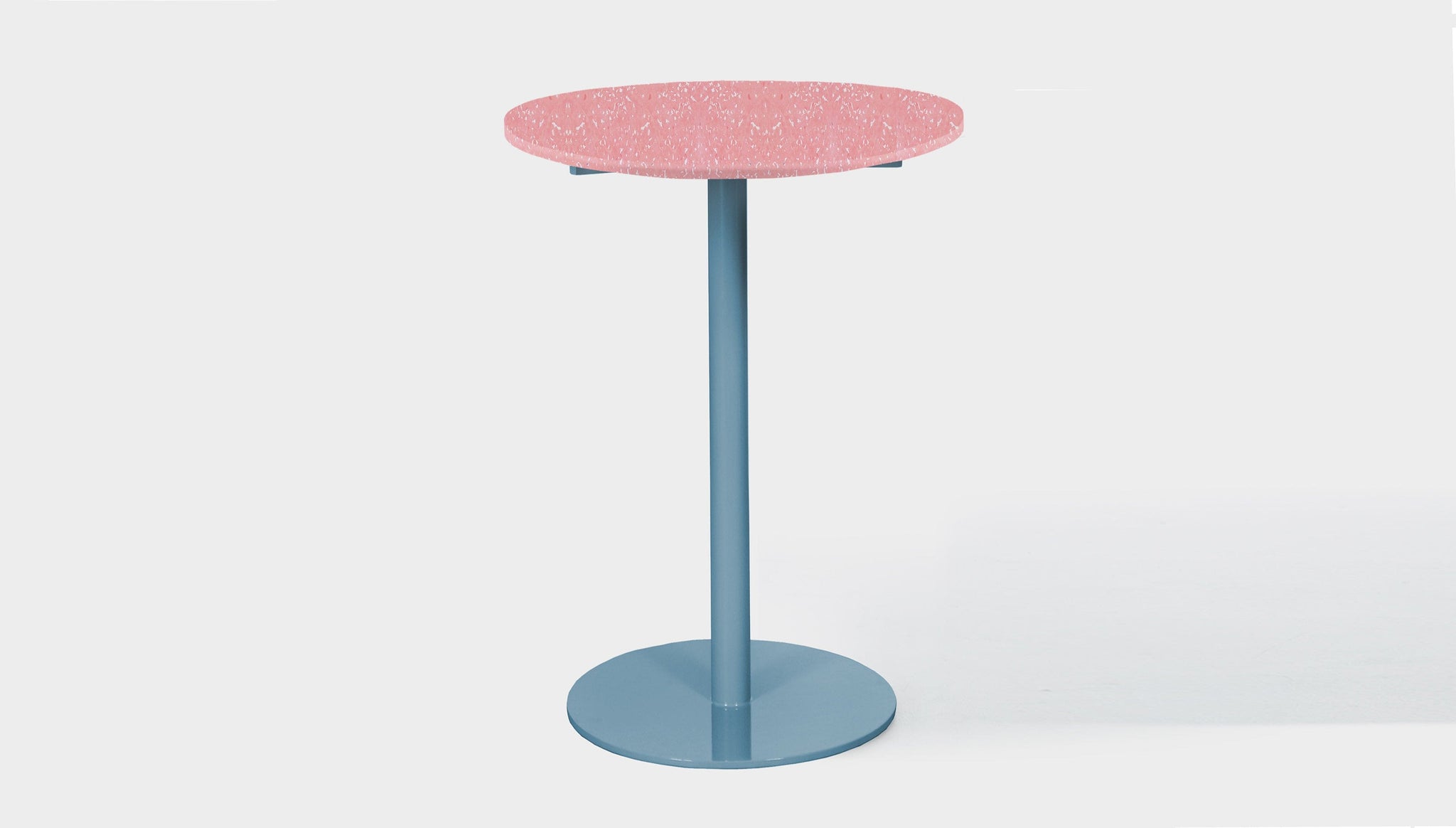reddie-raw round Bob Pedestal Table Cafe & Bar Table- Recycled Bottle Tops (2 heights)
