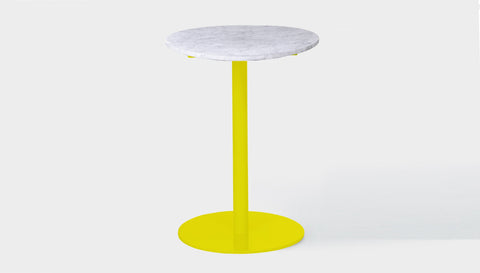 reddie-raw round Bob Pedestal Table Marble Cafe & Bar Table (2 heights)