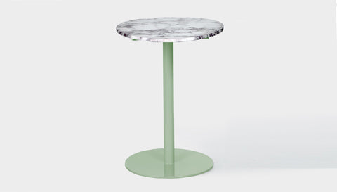 reddie-raw round Bob Pedestal Table Marble Cafe & Bar Table (2 heights)