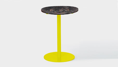reddie-raw round Bob Pedestal Table Marble Cafe & Bar Table (2 heights)
