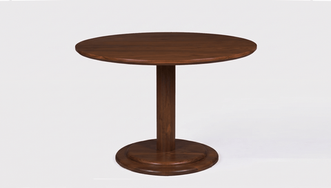 reddie-raw round 60dia x 75H *cm / Solid Reclaimed Teak Wood~Walnut Cass Table