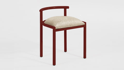 reddie-raw dining chair 50W x 48D x 72H *cm (45H seat height crushed) / Fabric~Davano Paperbank / Metal~Rust Cinta cafe stool metal