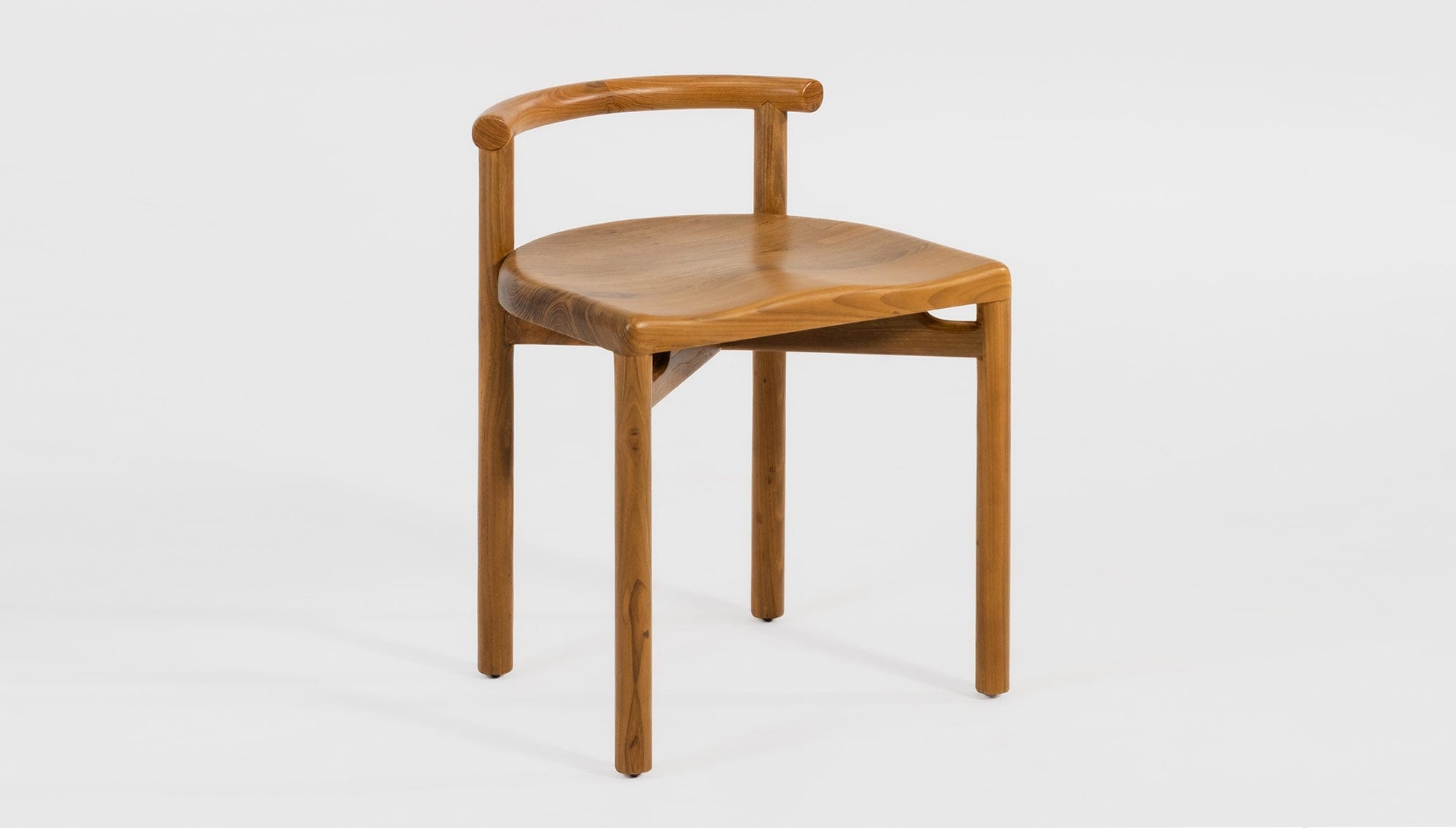 reddie-raw stool 45W x 430D x 57H *cm (430 seat height) / Solid Reclaimed Teak Wood~Natural Cinta cafe stool wood