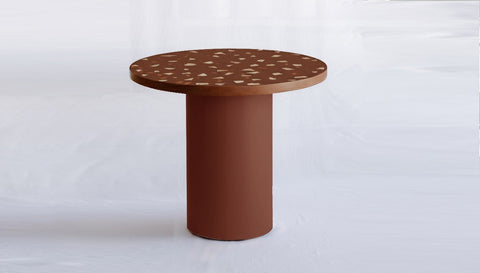 reddie-raw round 100dia x 75H *cm / Collab~Rust / Metal~Rust Dora Drum Table Round - COLLAB