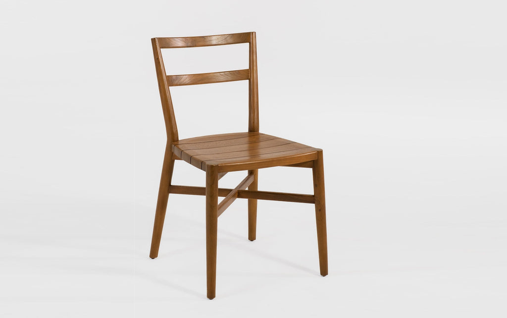 reddie-raw outdoor seating 46W x 49D x 82H *cm (45H seat) / Solid Reclaimed Teak Wood~Natural Jepara Outdoor Dining Chair