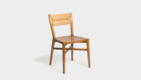 reddie-raw dining chair 46W x 49D x 82H *cm (46H seat) / Solid Reclaimed Teak Wood~Natural Jepara Rope Back Dining Chair