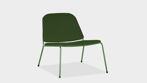 reddie-raw lounge chair 68W x 75D x 70H *cm (40H seat) / Fabric~Davano Green / Metal~Green Kami Lounge Chair