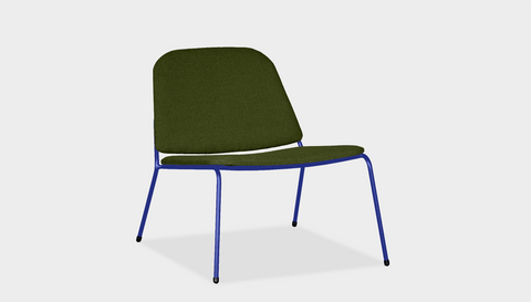 reddie-raw lounge chair 68W x 75D x 70H *cm (40H seat) / Fabric~Davano Green / Metal~Navy Kami Lounge Chair