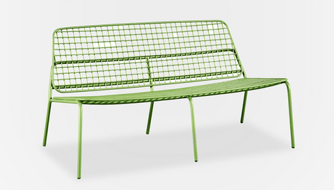 reddie-raw outdoor lounge 136W x 76D x 70H *cm (40H seat) / Metal~Mint Kami Outdoor Lounge 2 seater