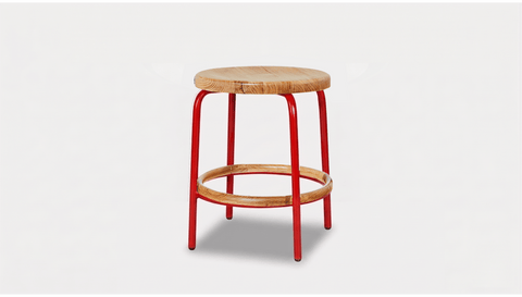 reddie-raw stool Milton Low Stool - Wood
