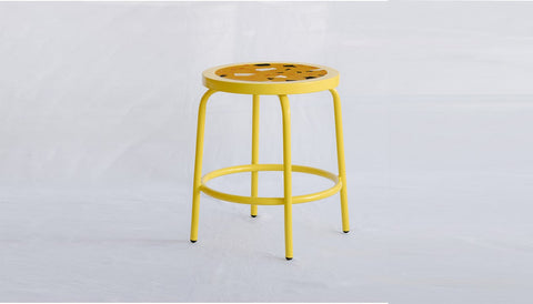 reddie-raw square side table 35W dia x 45H *cm / Collab~Yellow / Metal~Yellow Milton Stool COLLAB