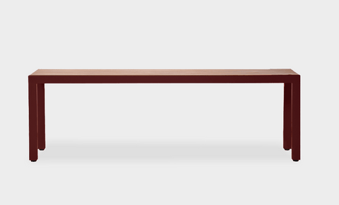 reddie-raw outdoor seating 140W x 35D x 45H *cm (Ideal for 160L table) / Solid Reclaimed Teak Wood~Natural / Metal~Rust Mimi Outdoor Bench