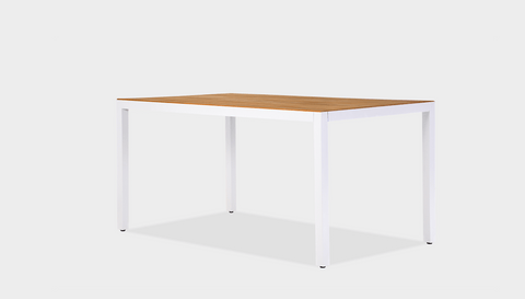 reddie-raw outdoor table 160W x 90D x 75H *cm / Solid Reclaimed Teak Wood~Natural / Metal~White Mimi Outdoor Dining Table