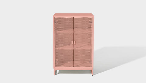 reddie-raw storage cupboard 60W x 45D x 90H  *cm (no planter box) / Lacquer~Pink NCW Metal Storage Unit (with and without planter)