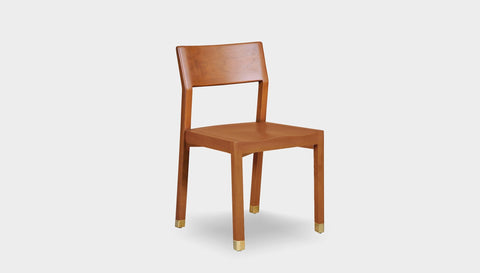 reddie-raw dining chair 46W x 49D x 82H *cm (45H seat) / Solid Reclaimed Teak Wood~Natural / Brass Rita Dining Chair
