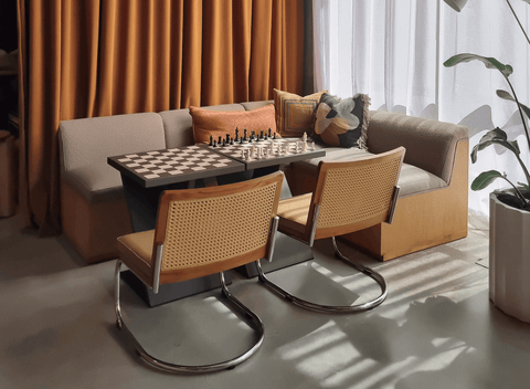 reddie-raw lounge chair Rosie Rattan Lounge Cantilever Chair