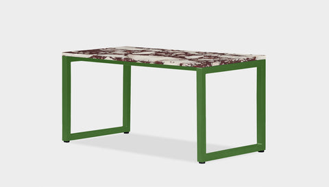 reddie-raw rectangular coffee table 90 x 45 x 45H *cm / Stone~Calacatta Viola / Metal~Green Suzy Coffee Table Rectangular/Bench
