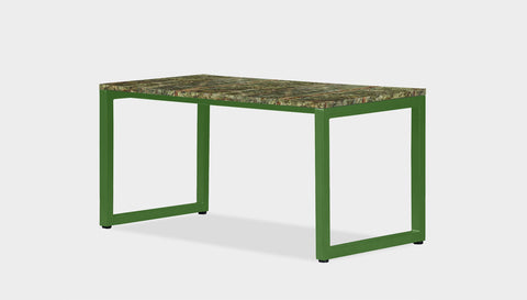 reddie-raw rectangular coffee table 90 x 45 x 45H *cm / Stone~Forest Green / Metal~Green Suzy Coffee Table Rectangular/Bench