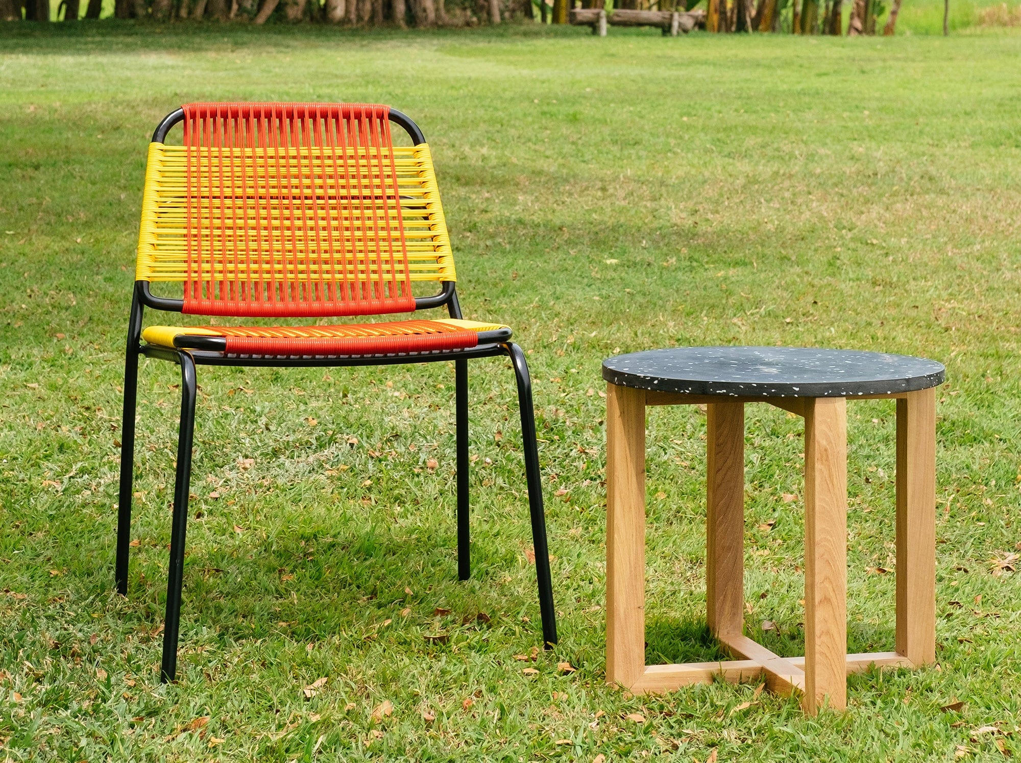 reddie-raw round side table Suzy Side Table Round- Recycled Bottle Tops