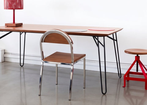 reddie-raw dining chair Suzy Stackable Dining Chair Round  Stainless Steel