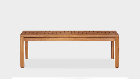 reddie-raw outdoor seating 100cm x 35cm x 45cm H (*cm) (ideal for 120L table) / Wood Teak~Natural / Wood~Teak Natural Bob Outdoor Bench