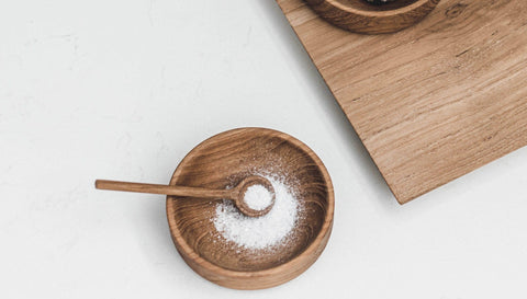 reddie-raw bowls 9dia x 3H *cm / Wood Teak~Natural Billie Mini Bowl & Spoon