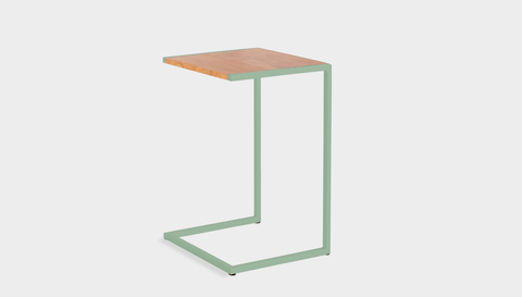 reddie-raw laptop table 45W x 40D x 65H *cm / Wood-Veneer~Teak / Metal~Mint Suzy Laptop Table