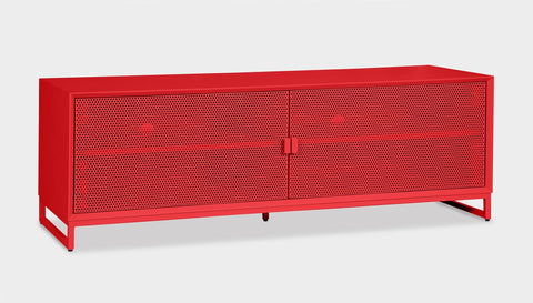 reddie-raw media unit 150W x 45D x 50H *cm / Lacquer~Red NCW Media Unit