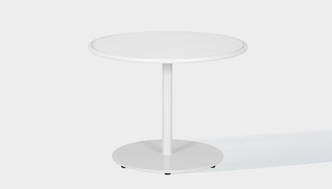 reddie-raw outdoor coffee table 90dia x 45 H *cm / Metal~White Bob Outdoor Pedestal Coffee Table Metal