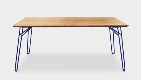 reddie-raw rectangular 160L x 90D x 75H *cm / Wood Teak~Oak / Metal~Navy Willy Dining Table - Wood
