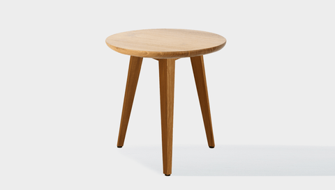 reddie-raw round side table 45dia x 45H *cm / Wood Teak~Oak / Wood Teak~Natural Vinny Side Table Round