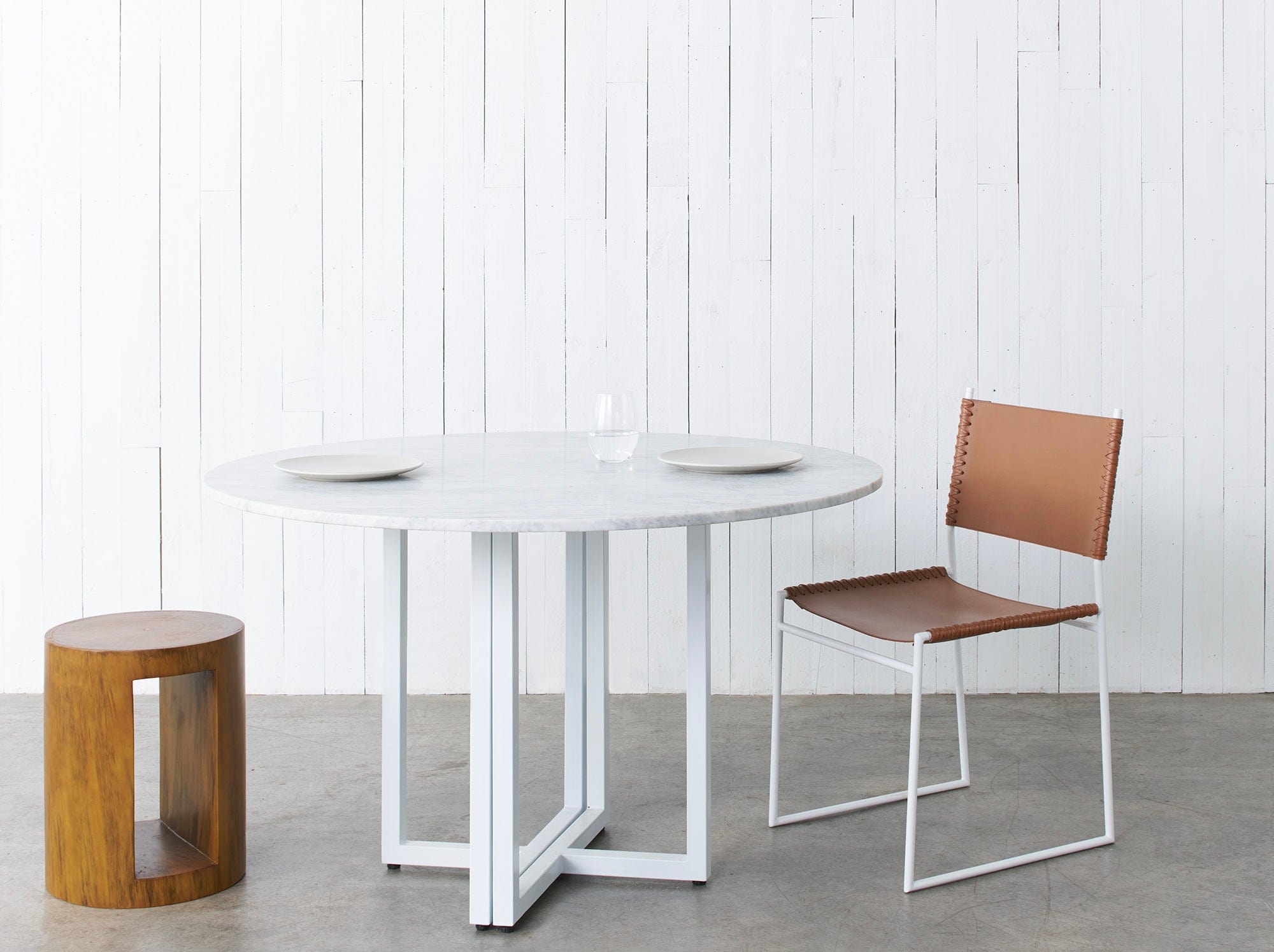 reddie-raw round side table Bob Block Side Table/Stool