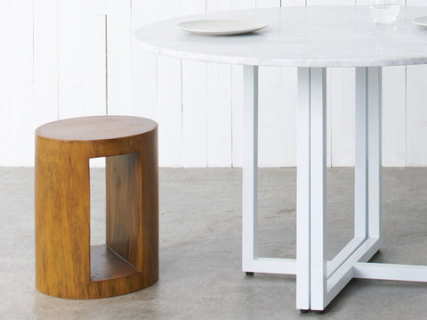 reddie-raw round side table Bob Block Side Table/Stool