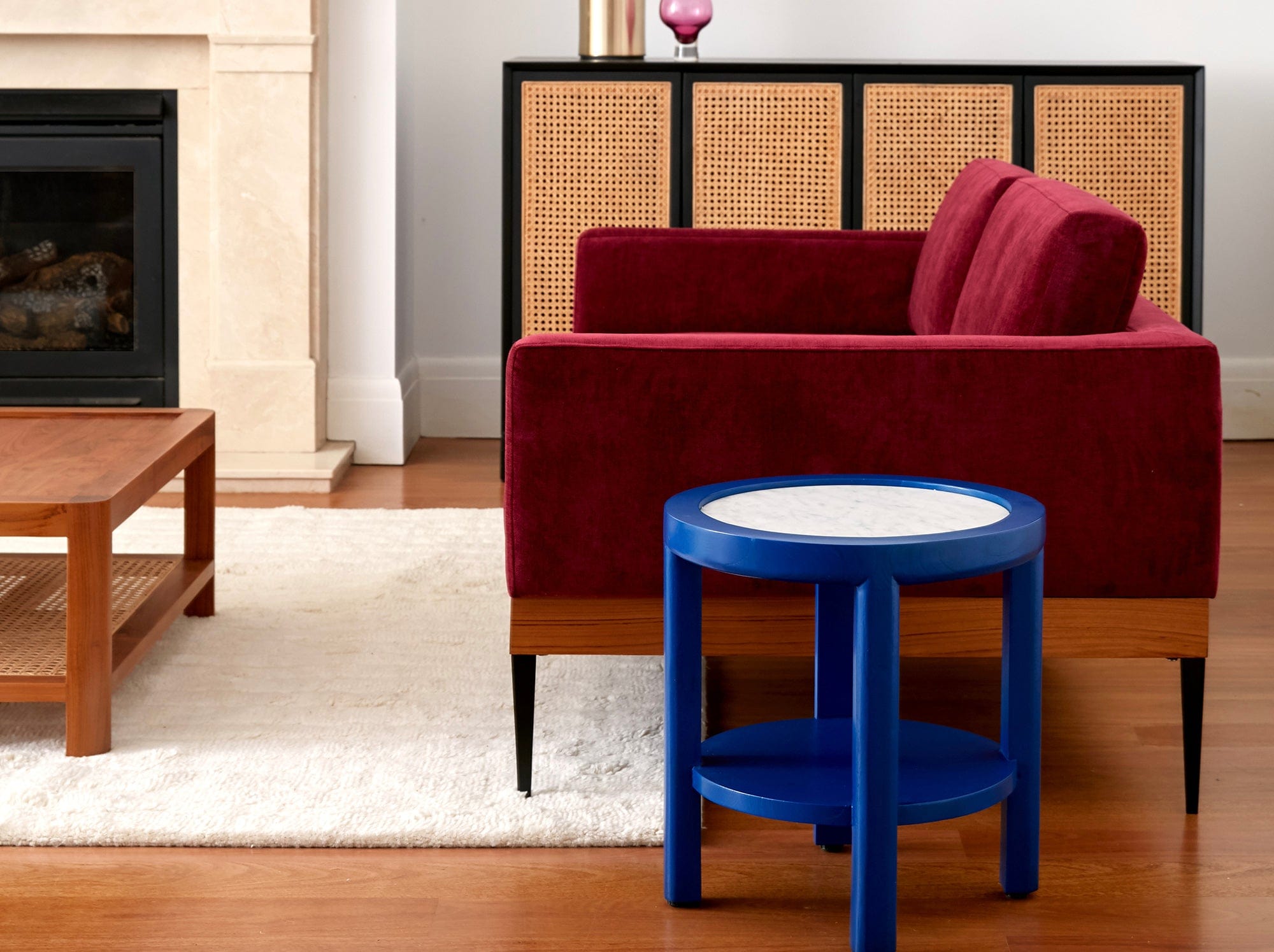 reddie-raw round side table Rita Side Table