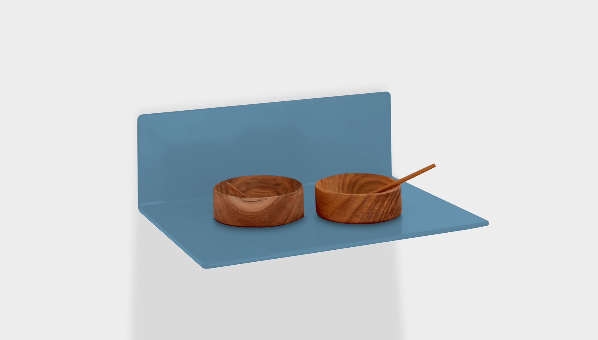 reddie-raw shelf 30W x 22D x 10H (+1cm floating off wall) *cm / Metal~Blue Andi Floating Reversible Shelf