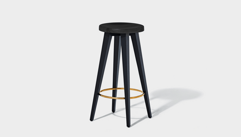 reddie-raw stool Wood Teak~Black / Wood Teak~Black Vinny Counter Stool