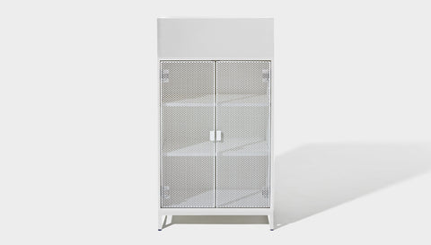 reddie-raw storage cupboard 60W x 45D x 110H  *cm (with planter box) / Lacquer~White NCW Storage Unit with and without planter