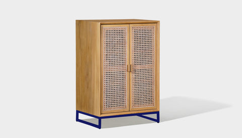 reddie-raw storage cupboard 60W x 45D x 90H *cm (no planter box) / Wood Teak~Oak / Metal~Navy NCW Storage Wood Unit with and without planter